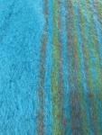 Vintage Hudson's Bay Blue Mohair Blanket from Finland