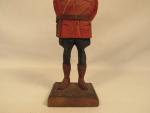 Hand-Carved Vintage Canadian Mountie Figure by Hannah