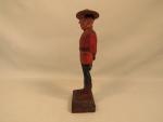 Hand-Carved Vintage Canadian Mountie Figure by Hannah