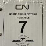 Canadian National Railway Timetable #7 – 1999