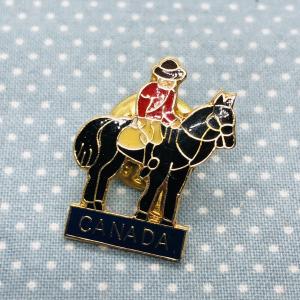 Canadian Mountie Enamel Lapel Pin Souvenir
