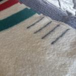 Hudson Bay Vintage 4 Point Wool Blanket 1930s