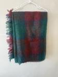 Hudson's Bay Vintage Mohair Blanket Green Plaid