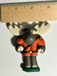 Large 3D Moose Mountie Refrigerator Magnet