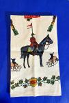 Vintage Linen Tea Towel with Canadian Mounties