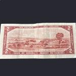 1954 Canadian $2 Bill Featuring The Queen
