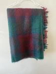 Hudson's Bay Vintage Mohair Blanket Green Plaid