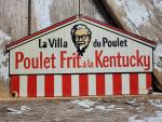 Vintage KFC Porcelain Sign - Kentucky Fried Chicken