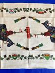 Vintage Linen Tea Towel with Canadian Mounties