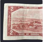 1954 Canadian $2 Bill Featuring The Queen