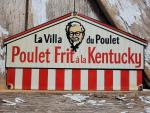 Vintage KFC Porcelain Sign - Kentucky Fried Chicken