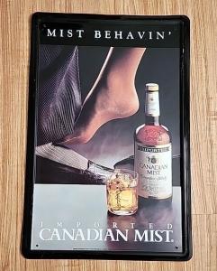 Canadian Mist Vintage Metal Sign