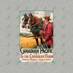 Canadian Pacific Railway Vintage Metal Sign Decor