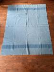 1950s Hudson's Bay 100% Wool Blue Blanket