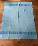 1950s Hudson's Bay 100% Wool Blue Blanket