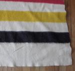Hudson Bay Vintage Striped Wool Blanket 72" x 88