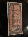 1954 Ottawa Two Dollar Banknote from Canada