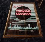 Cool Vintage Canadian Whisky Advertising Mirror