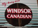 Cool Vintage Canadian Whisky Advertising Mirror