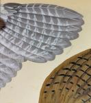 1970s Hand Painted Canadian Mist Pheasant Art