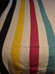 Hudson's Bay Vintage Multicolor Stripe Wool Blanket