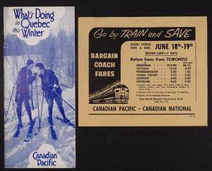 1930 Canadian Pacific Railway Quebec Winter Brochure