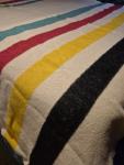 Hudson's Bay Vintage Multicolor Stripe Wool Blanket
