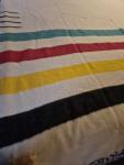 Hudson's Bay Vintage Multicolor Stripe Wool Blanket