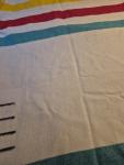 Hudson's Bay Vintage Multicolor Stripe Wool Blanket