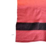 Red and Black Wool Vintage Trade Blanket 85x64