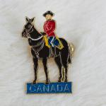 Canadian Mountie Enamel Souvenir Lapel Brooch