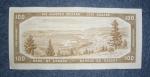 1954 $100 Canadian Banknote Vintage Collectible