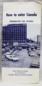 1958 Canada Border Crossing Informational Brochure