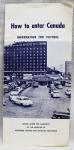 1958 Canada Border Crossing Informational Brochure