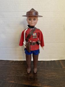 Canadian Mountie Plastic Doll Souvenir 7.5