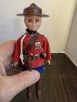 Canadian Mountie Plastic Doll Souvenir 7.5