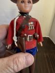 Canadian Mountie Plastic Doll Souvenir 7.5