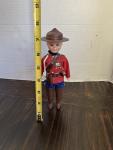 Canadian Mountie Plastic Doll Souvenir 7.5