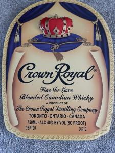 Crown Royal Vintage Whisky Advertising Sign