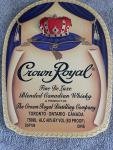 Crown Royal Vintage Whisky Advertising Sign