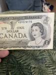 1973 Canadian Dollar Bill featuring Queen Elizabeth II