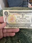 1973 Canadian Dollar Bill featuring Queen Elizabeth II