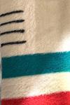 Vintage Hudson Bay Wool Blanket Multi Colored Stripe 4 Point 70X90 Gold Label
