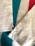 Vintage Hudson Bay Wool Blanket Multi Colored Stripe 4 Point 70X90 Gold Label