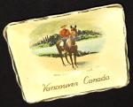 VTG VANCOUVER BOVEY POTTERY ROYAL CANADIAN POLICE MOUNTIE SOUVENIR TRINKET DISH