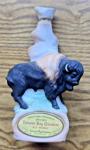 Hudson's Bay 1970 Canadian Rye Whiskey Buffalo Porcelain Decanter