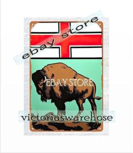 old reproductions sale Canadian Province of Manitoba metal tin sign