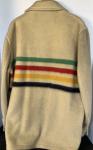 VTG 70’s Hudson's Bay 100% Wool Point Blanket Jacket Coat Size Medium/Large