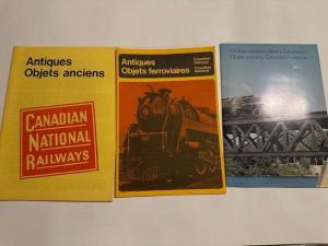 Lot of 3 Vintage Antiques Canadian National Railways Catalog- CN Memorabilia