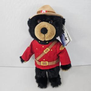 RCMP Sergeant Blackbeary Plush Canadian Bear Toy